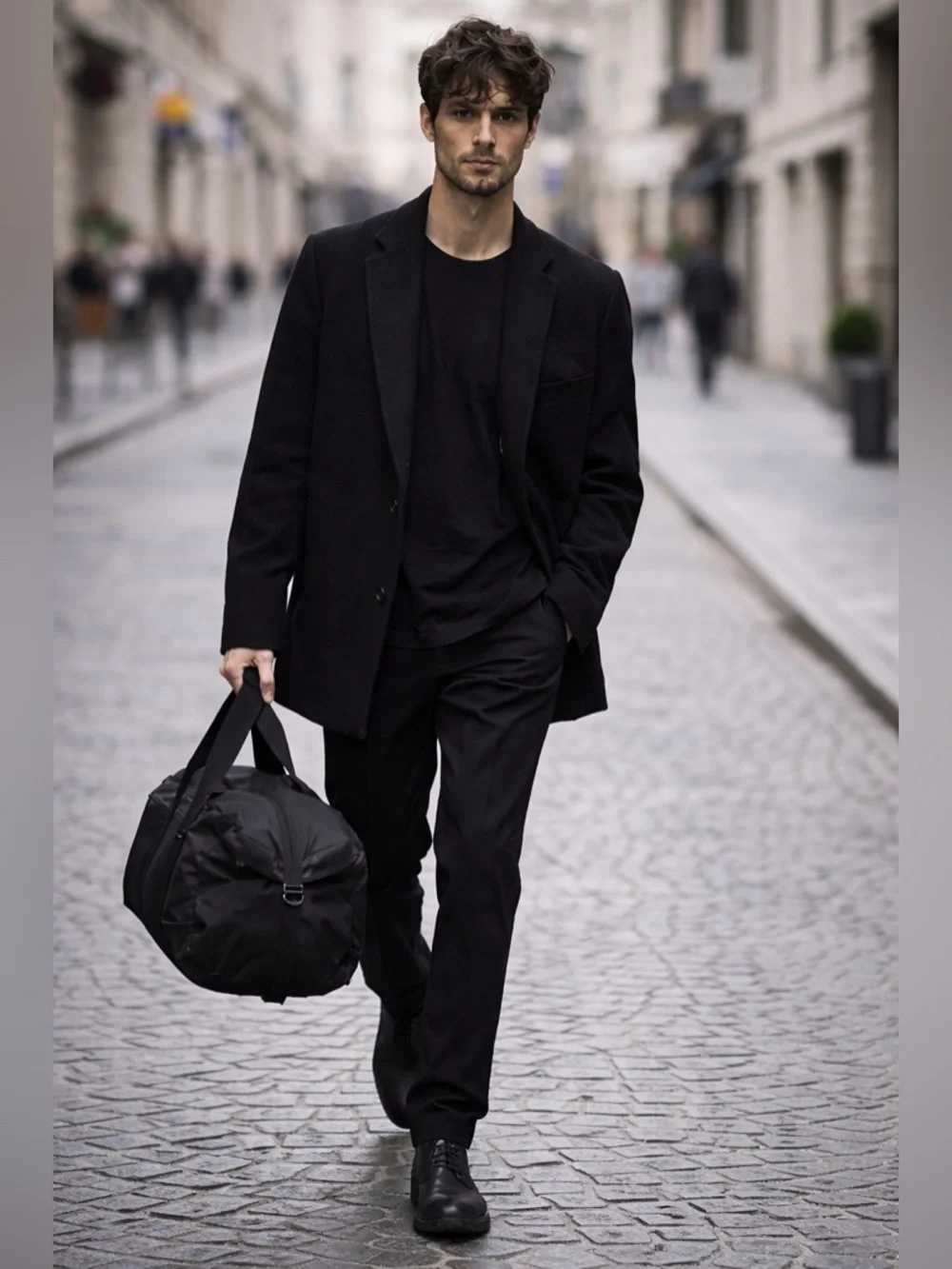 Alexander Wang Black Nylon Duffel Bag